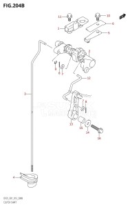 DF25 From 02503F-310001 (E01)  2013 drawing CLUTCH SHAFT (DF25R:E01)