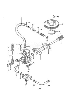 DT 75 drawing Oil Pump (1995 to 1997)