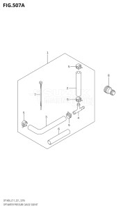 14003F-040001 (2020) 140hp E11 E40-Gen. Export 1-and 2 (DF140AT  DF140AT) DF140A drawing OPT:WATER PRESSURE GAUGE SUB KIT