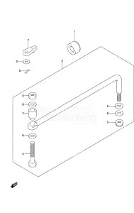 Outboard DF 40A drawing Drag Link