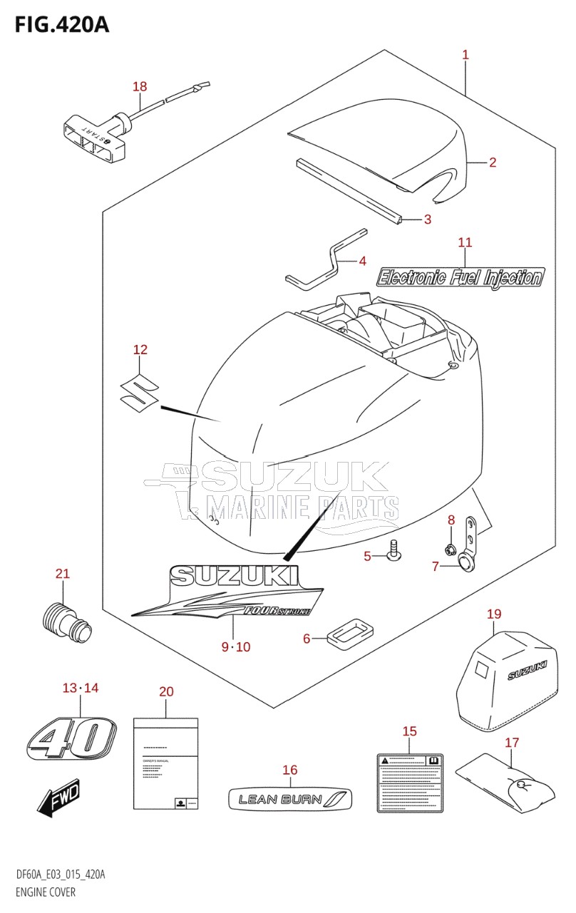 ENGINE COVER (DF40A:E03)