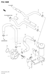 14002F-110001 (2011) 140hp E03-USA (DF140T) DF140 drawing FUEL PUMP (K6,K7,K8,K9,K10,011)