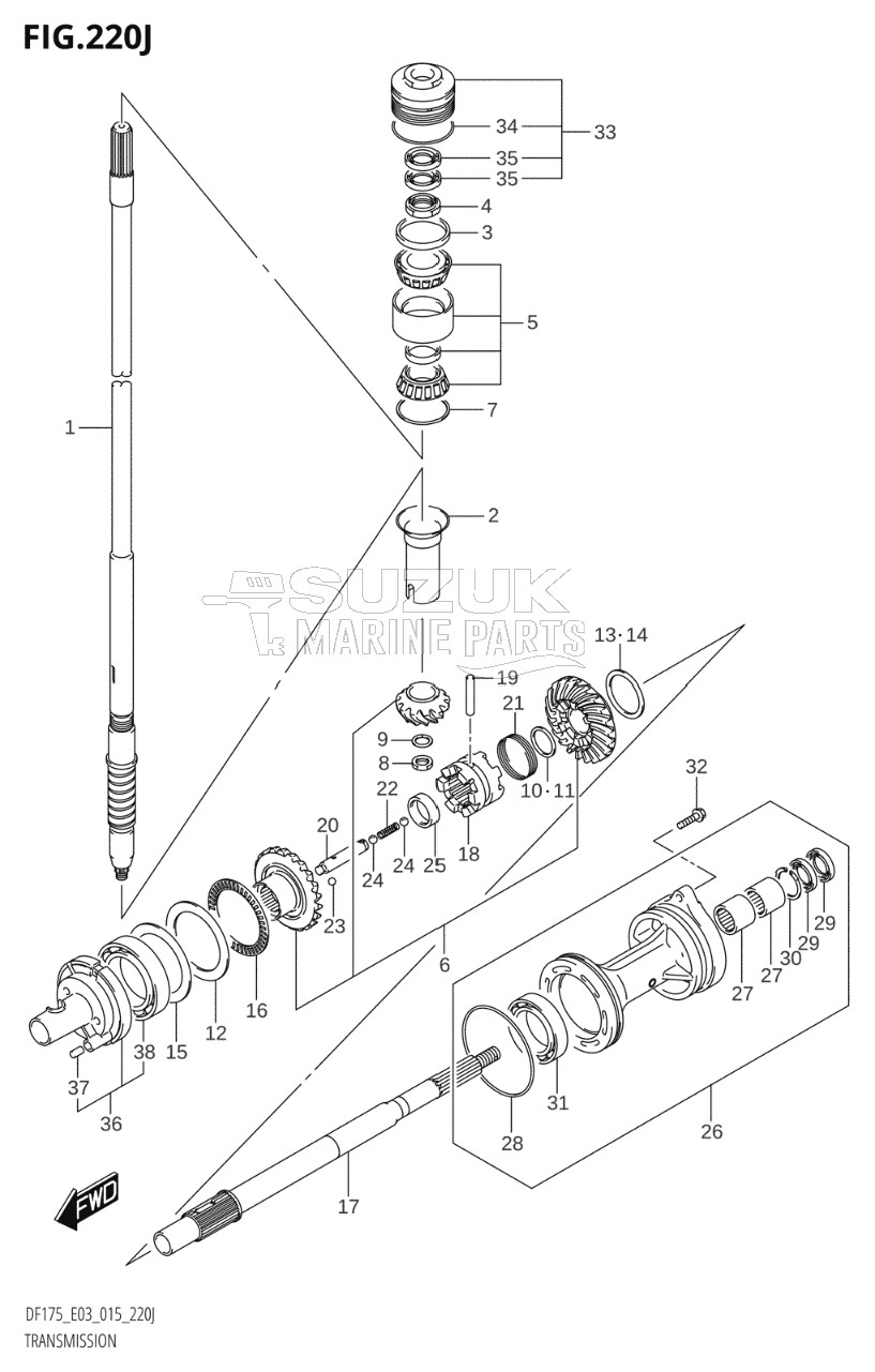 TRANSMISSION (DF150ST:E03)