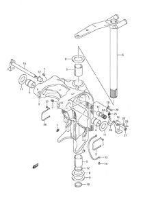 DF 250 drawing Swivel Bracket (DF250S)