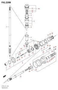 DF300Z From 30001Z-980001 (E01 E40)  2009 drawing TRANSMISSION (DF300Z)