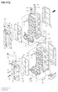 DF250 From 25003F-310001 (E01 E40)  2013 drawing CYLINDER HEAD (DF250T:E01)