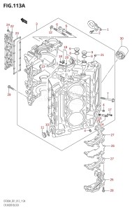 DF250A From 25003P-310001 (E01 E40)  2013 drawing CYLINDER BLOCK