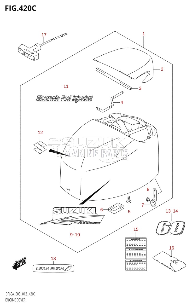 ENGINE COVER (DF60A:E03)