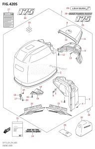 DF175ZG From 17502Z-410001 (E01 E40)  2014 drawing ENGINE COVER ((DF175TG,DF175ZG):E40)