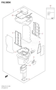 08002F-210001 (2012) 80hp E01 E40-Gen. Export 1 - Costa Rica (DF80A  DF80AT) DF80A drawing OPT:GASKET SET (DF90ATH:E40)