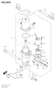 09003F-810001 (2018) 90hp E03-USA (DF90AT  DF90ATH) DF90A drawing TRIM CYLINDER