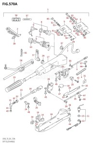 DF60 From 06001F-251001 (E01)  2002 drawing OPT:TILLER HANDLE