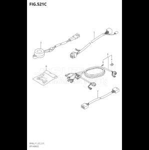 07003F-340001 (2023) 70hp E11 E40-Gen. Export 1-and 2 (DF70A  DF70AT  DF70ATH) DF70A drawing OPT:HARNESS (SEE NOTE)