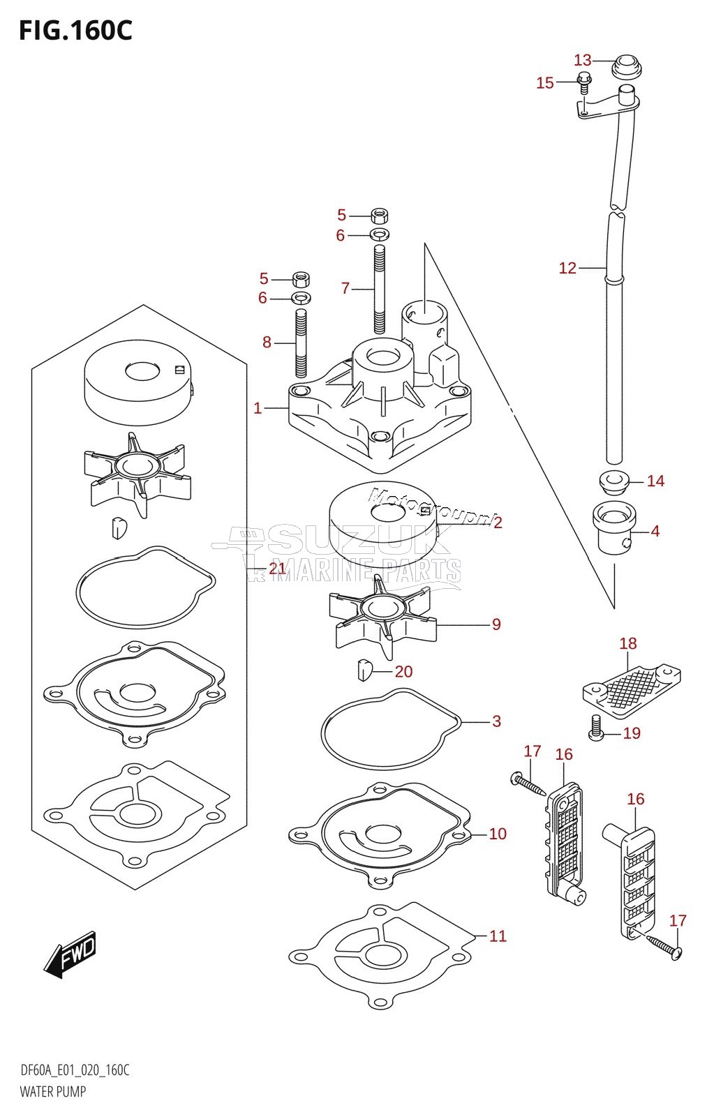 WATER PUMP (DF60A:E01)