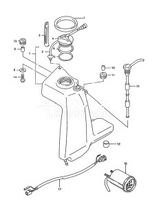 DT 75 drawing Oil Tank (1995 to 1997)