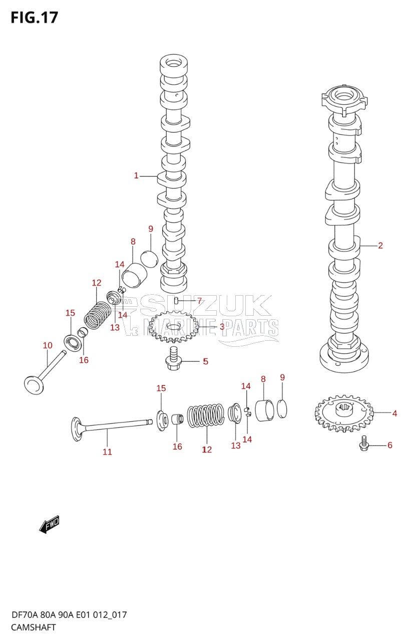 CAMSHAFT (DF70ATH E01)