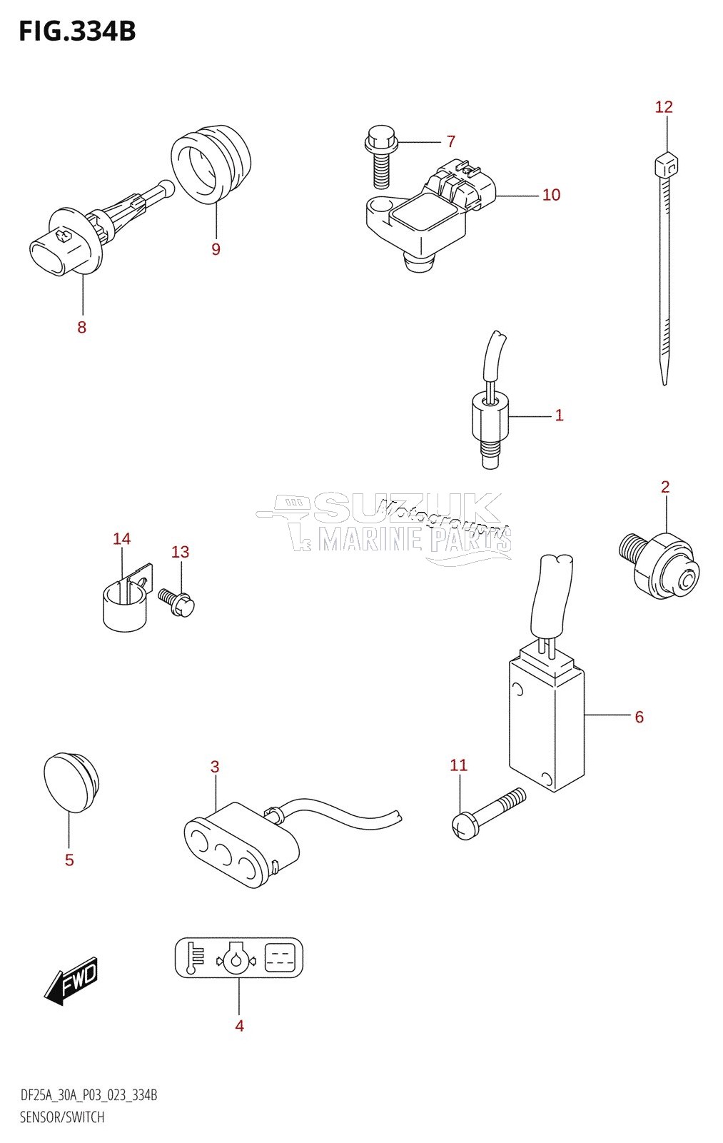 SENSOR /​ SWITCH (DF25AT,DF30AT)