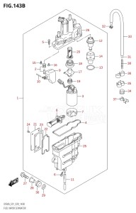 04003F-040001 (2020) 40hp E01-Gen. Export 1 (DF40A  DF40AQH  DF40ATH) DF40A drawing FUEL VAPOR SEPARATOR (E40)