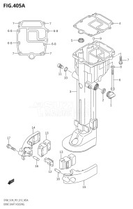 00994F-310001 (2013) 9.9hp P01-Gen. Export 1 (DF9.9A  DF9.9AR) DF9.9A drawing DRIVE SHAFT HOUSING