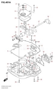 DF250 From 25005Z-040001 (E40)  2020 drawing ENGINE HOLDER (020,021,022)