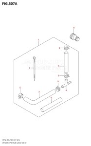 08002F-110001 (2011) 80hp E01 E40-Gen. Export 1 - Costa Rica (DF80AT  DF80AWT) DF80A drawing OPT:WATER PRESSURE GAUGE SUB KIT