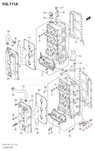 DF200Z From 20002Z-310001 (E01 E40)  2013 drawing CYLINDER HEAD (DF200T:E01)