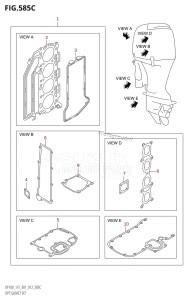 DF115Z From 11502Z-210001 (E01 E40)  2012 drawing OPT:GASKET SET (DF115T:E01)