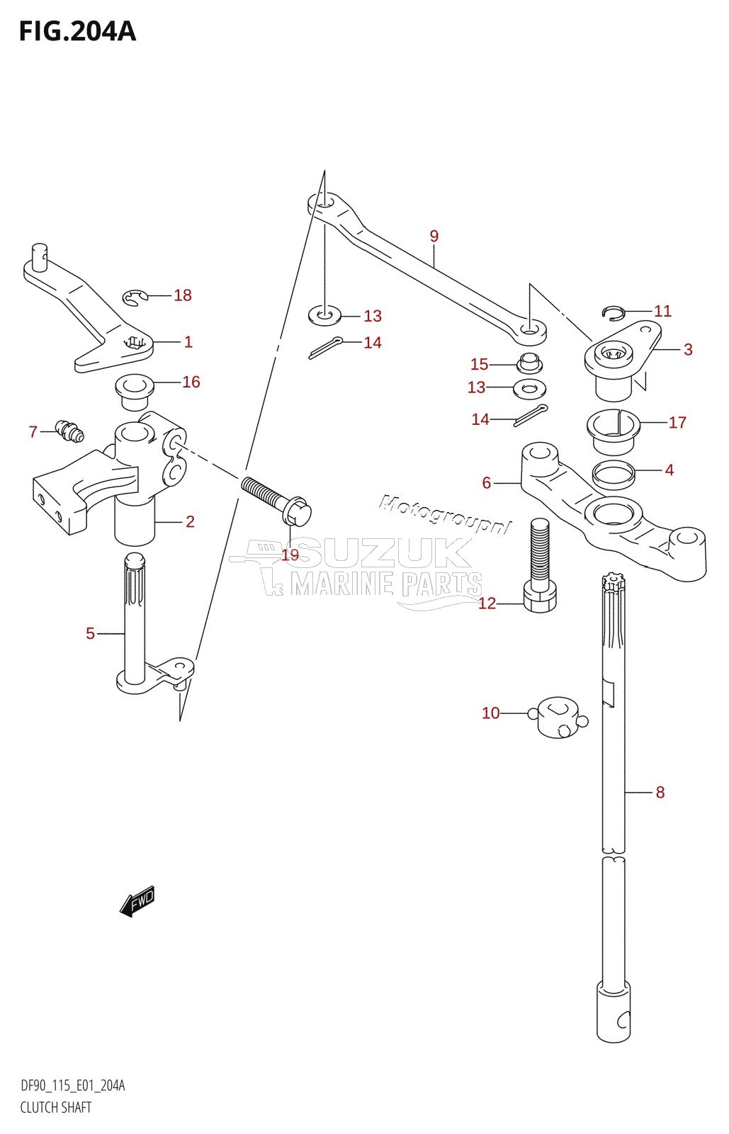 CLUTCH SHAFT (K1,K2,K3)