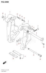 DF115AZ From 11503Z-140001 (E11 E40)  2021 drawing CLAMP BRACKET (DF115AST)