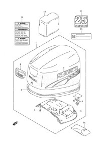 DF 25 V-Twin drawing Engine Cover