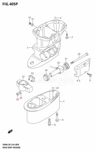 DF50A From 05004F-410001 (E01)  2014 drawing DRIVE SHAFT HOUSING (DF50AVTH:E01)