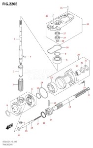 05003F-910001 (2019) 50hp E01-Gen. Export 1 (DF50AT  DF50ATH) DF50A drawing TRANSMISSION (DF60A:E40)