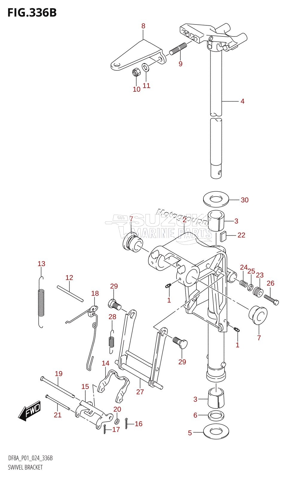 SWIVEL BRACKET (DF8AR)