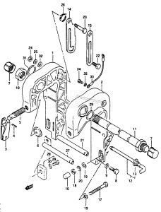 DT40 From 4002-201001 ()  1982 drawing CLAMP BRACKET (2)