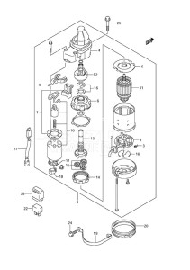 DF 200 drawing Starting Motor