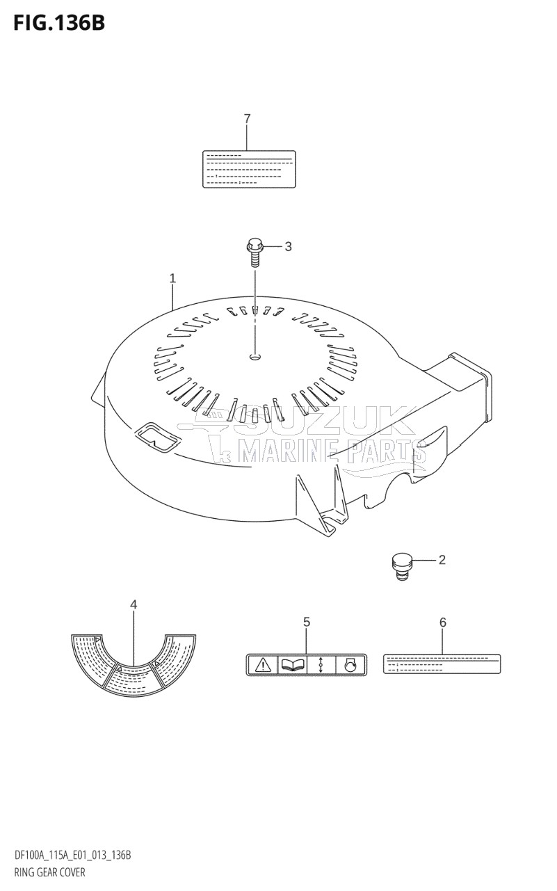 RING GEAR COVER (DF100AT:E40)