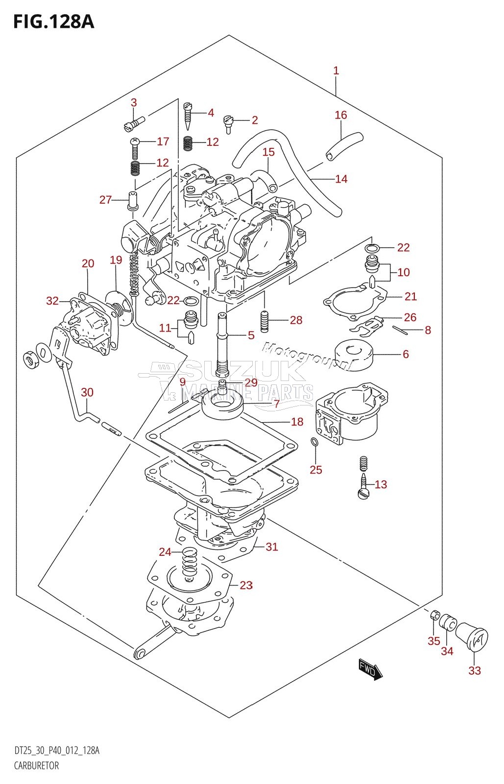 CARBURETOR (DT25K:P36)