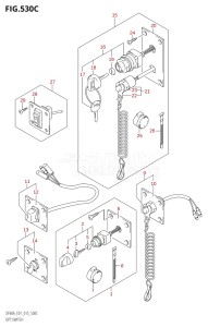 05003F-510001 (2005) 50hp E01-Gen. Export 1 (DF50A  DF50ATH) DF50A drawing OPT:SWITCH (DF50A:E01)