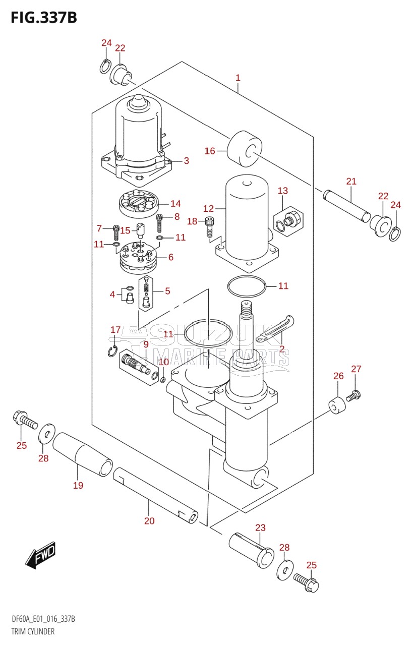 TRIM CYLINDER (DF40ATH:E01)