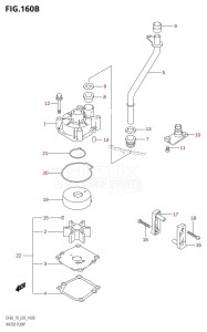 DF70 From 07001F-251001 (E03)  2002 drawing WATER PUMP (K8,K9)