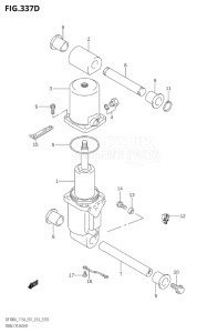 11503Z-410001 (2014) 115hp E01 E40-Gen. Export 1 - Costa Rica (DF115AZ) DF115AZ drawing TRIM CYLINDER (DF115AT:E40)