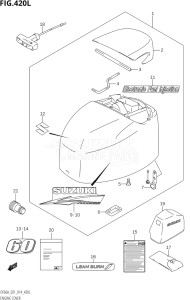 06002F-410001 (2014) 60hp E01 E40-Gen. Export 1 - Costa Rica (DF60A  DF60AQH  DF60ATH) DF60A drawing ENGINE COVER (DF60ATH:E01)