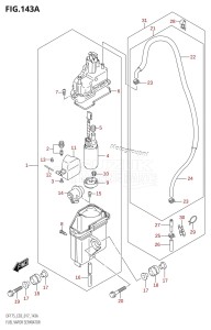 DF150Z From 15002Z-710001 (E03)  2017 drawing FUEL VAPOR SEPARATOR