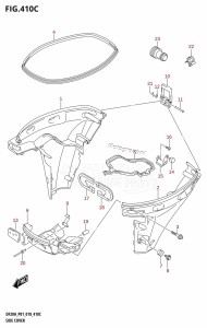 DF20A From 02002F-810001 (P01 P40)  2018 drawing SIDE COVER (DF9.9BT,DF15AT,DF20AT)