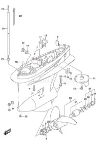 DF 200A drawing Gear Case (C/R)