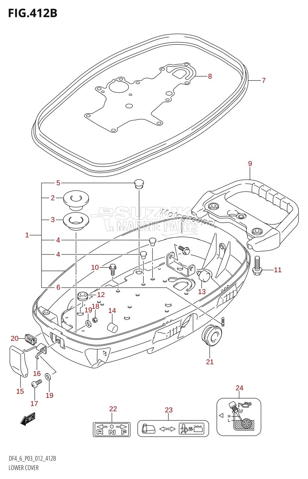 LOWER COVER (DF6:P03)