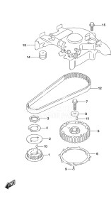 Outboard DF 25A drawing Timing Belt