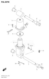 10003F-510001 (2005) 100hp E01-Gen. Export 1 (DF100AT) DF100A drawing TRIM CYLINDER (DF115AZ:E01)