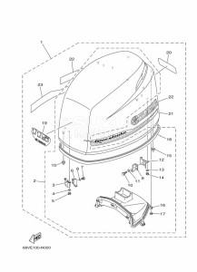 F115AETL drawing FAIRING-UPPER