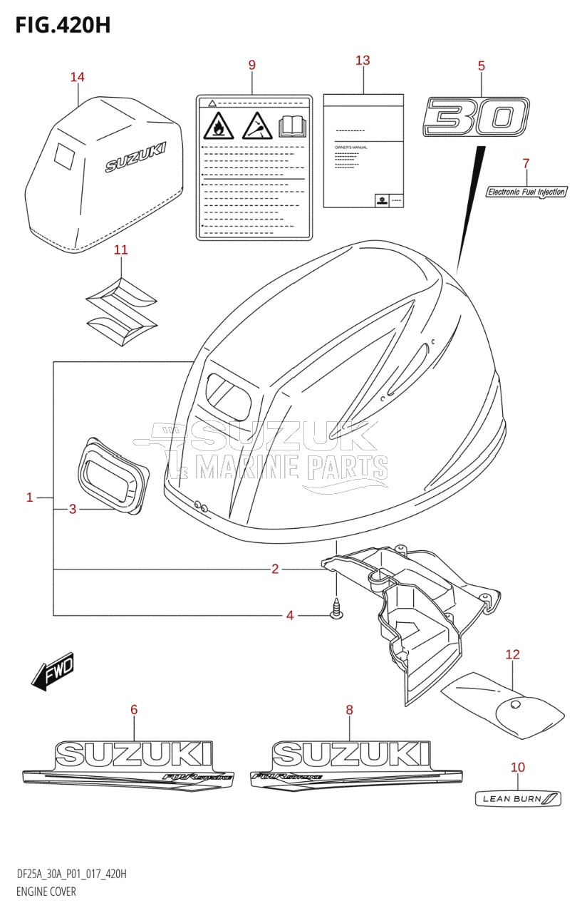 ENGINE COVER (DF30ATH:P01)